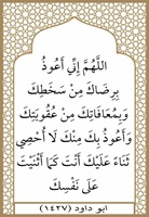 ٣٣- اعوذ برضاك من سخطك